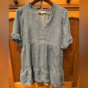 LOFT Light Blue Denim Top